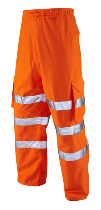 LEO WORKWEAR INSTOW ISO 20471 Cl 1 Breathable Cargo Overtrouser